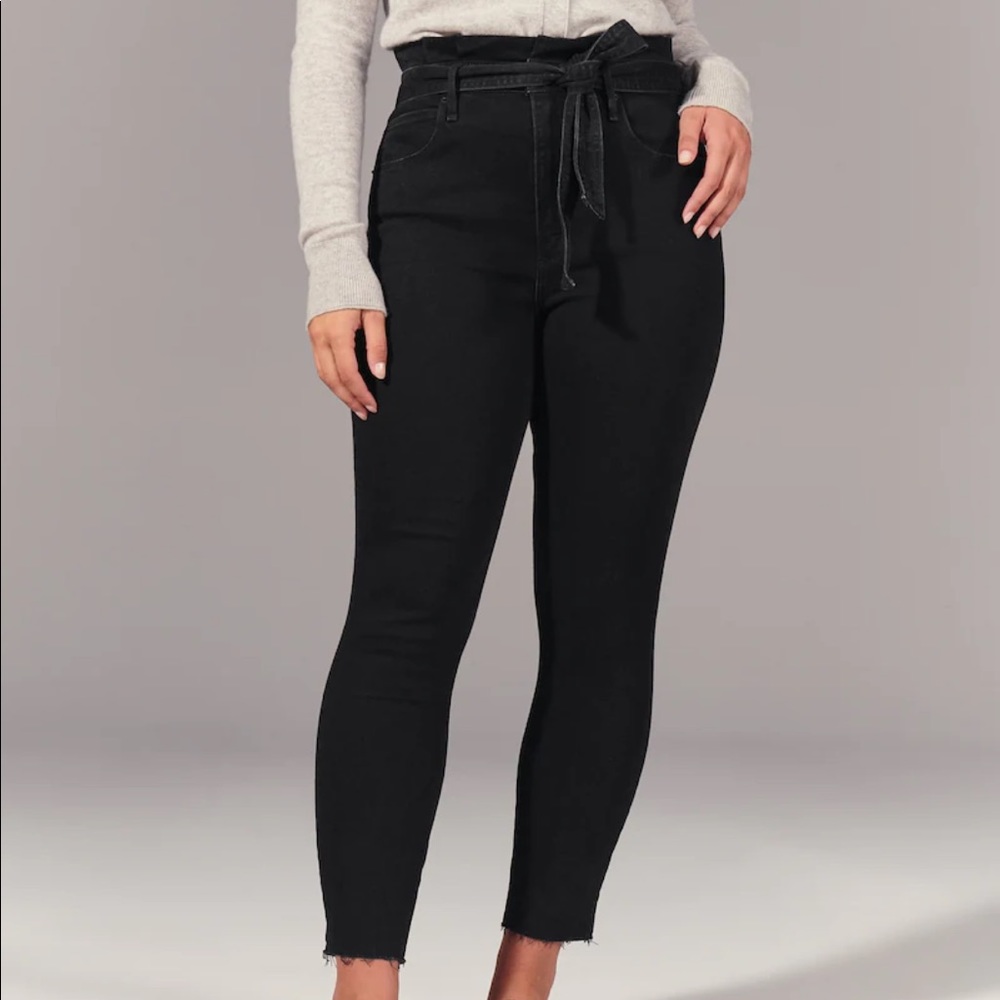 Abercrombie and Fitch paper bag waist jeans